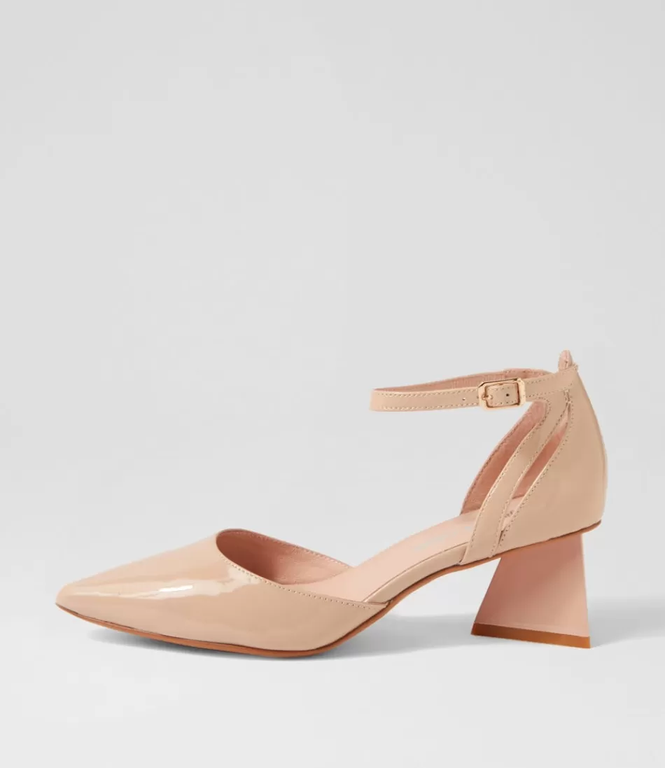 Women DJANGO & JULIETTE Heels<Illie Cappuccino Patent Leather Heels