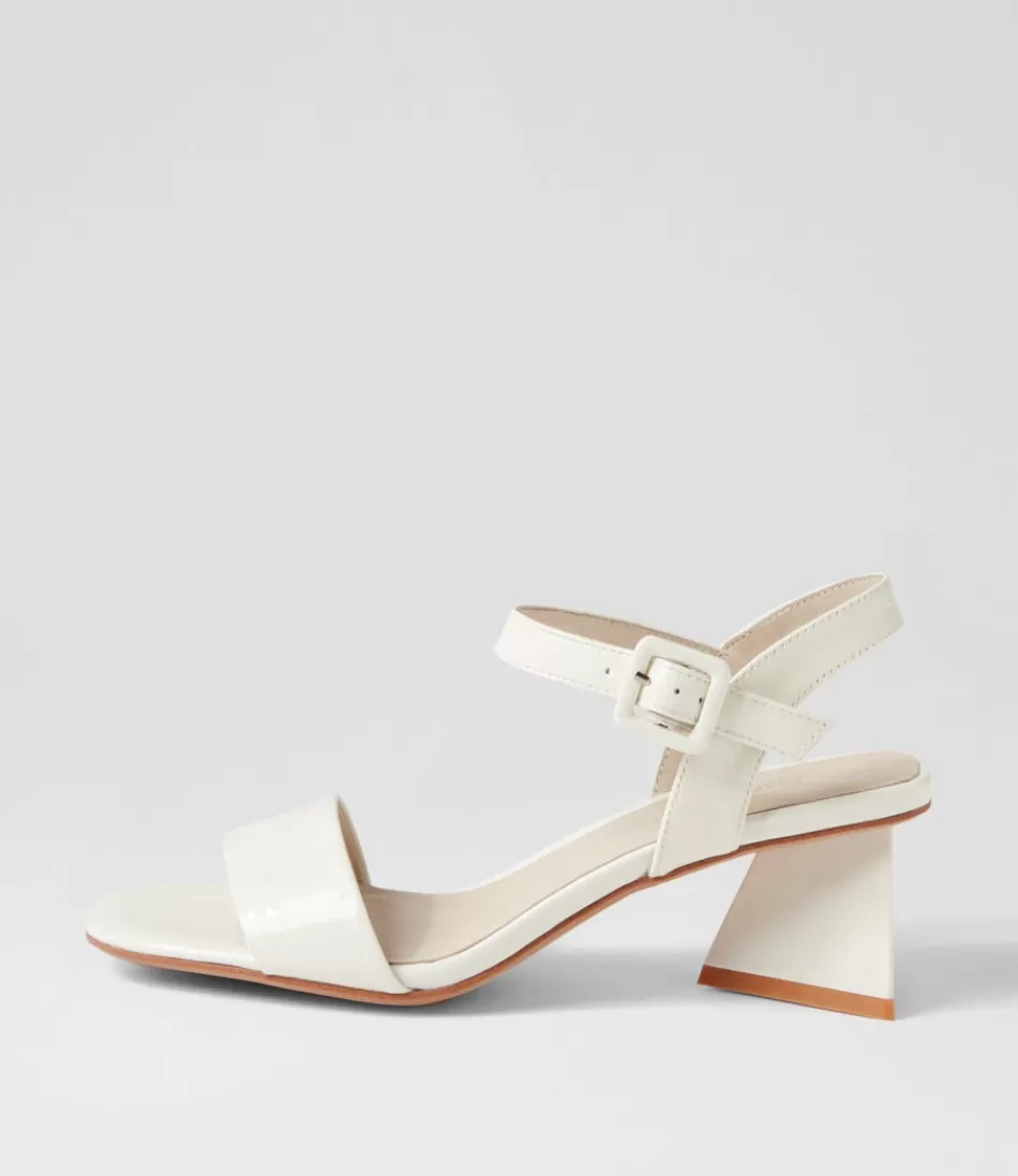 Women DJANGO & JULIETTE Heels<Incha Ivory Patent Leather Sandals