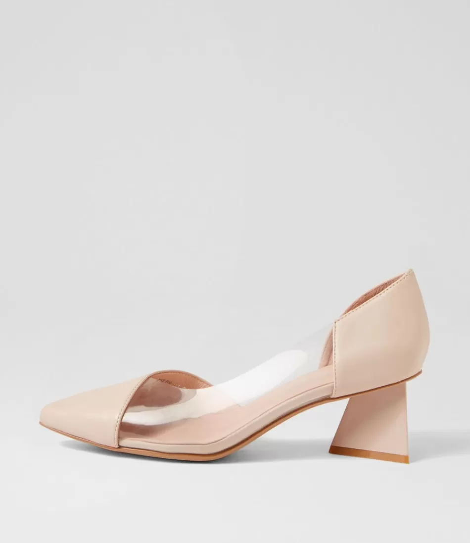 Women DJANGO & JULIETTE Heels<Islen Nude Clear Leather Vinylite Heels