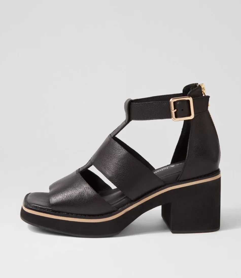 Women DJANGO & JULIETTE Heels<Jasty Black Leather Sandals