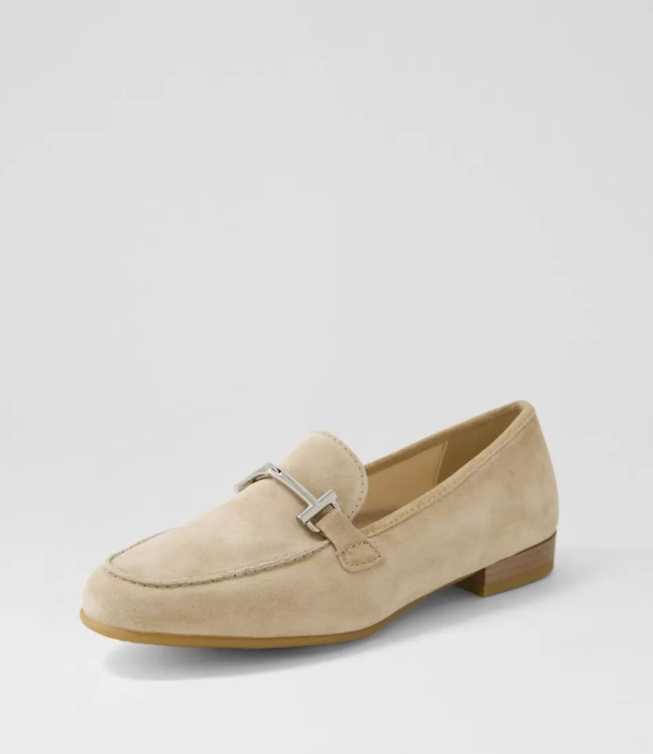 Women ARA Comfort<Kent 72 Sand Suede Flat Shoes