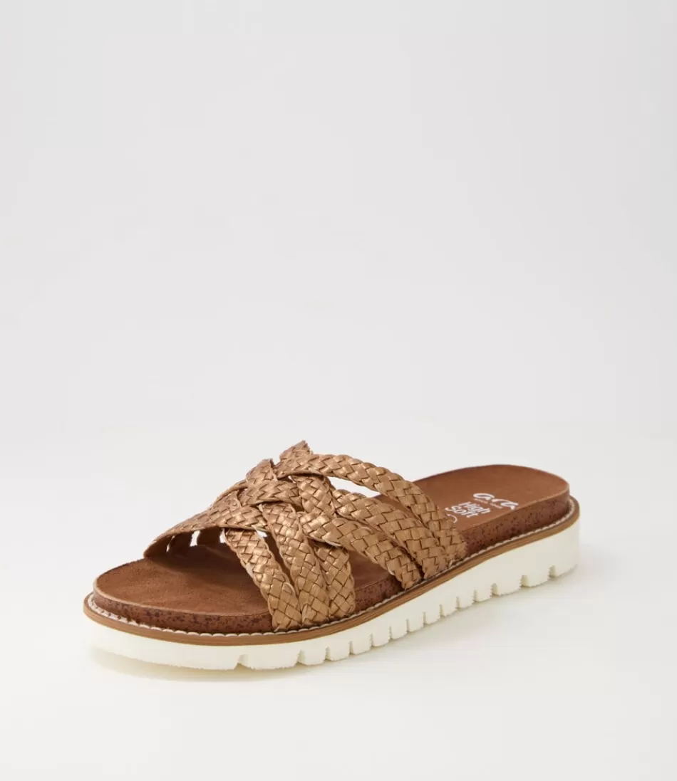 Women ARA Comfort<Kent Sport S 20 Whiskey Tan Leather Sandals