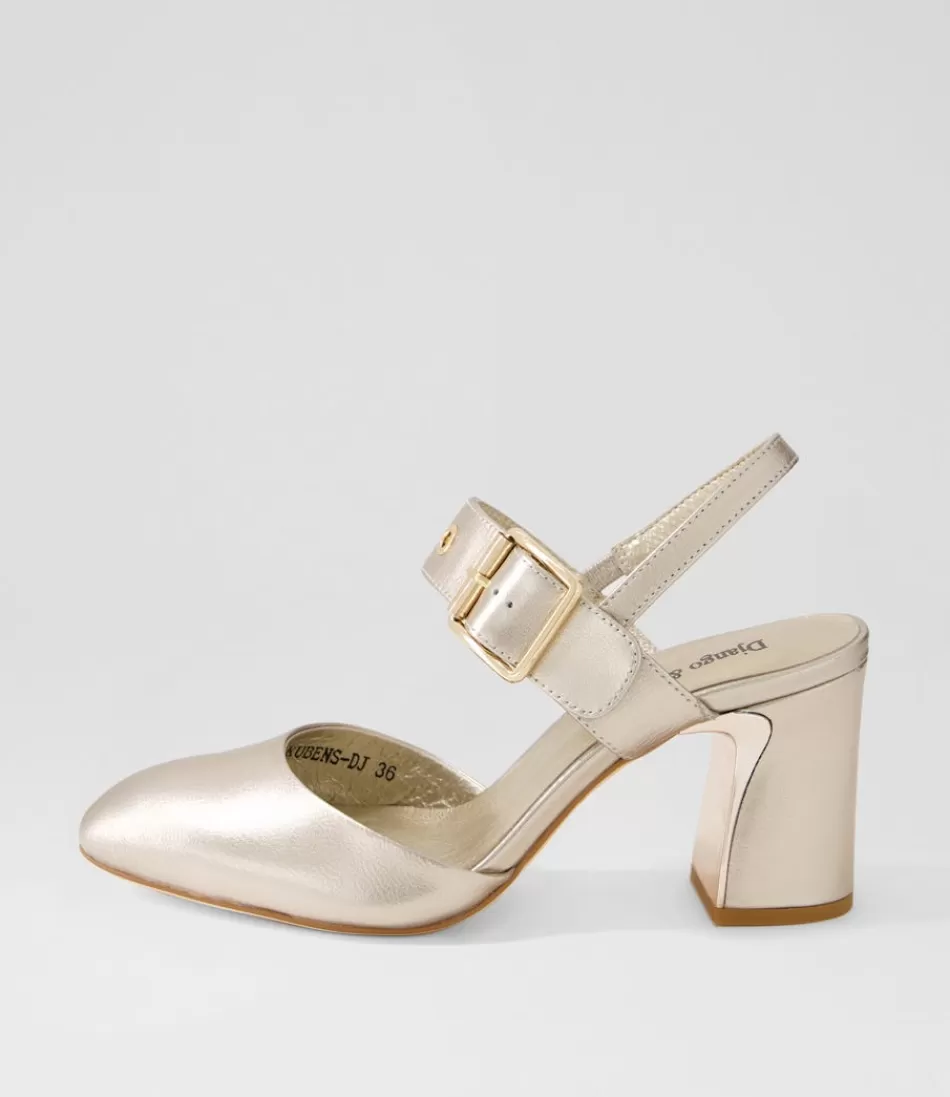 Women DJANGO & JULIETTE Heels<Kubens Champagne Leather Heels