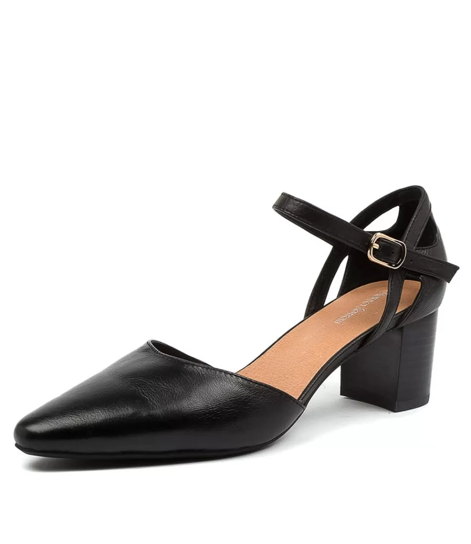 Women DIANA FERRARI Heels<Loctavia Black Leather