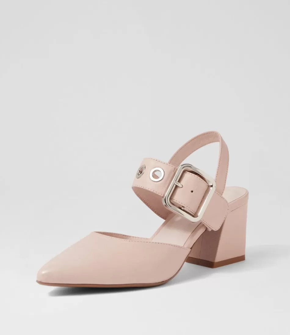 Women DJANGO & JULIETTE Heels<Magaly Nude Silver Buckle Leather Heels