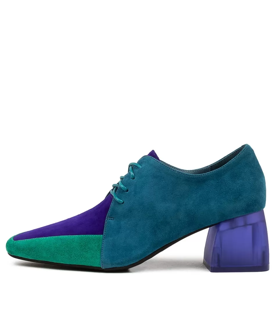 Women DJANGO & JULIETTE Heels<Marice Emerald Purple Leather Heels