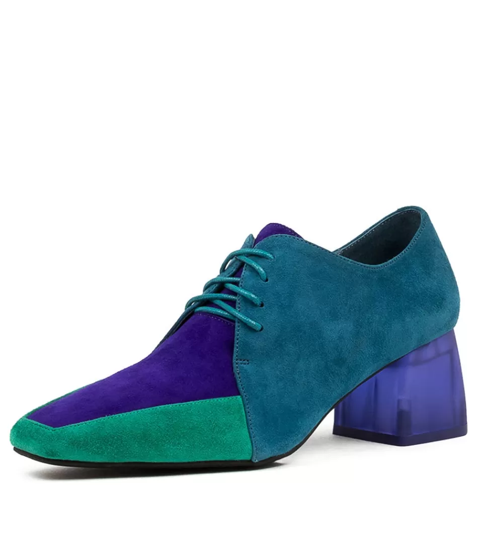 Women DJANGO & JULIETTE Heels<Marice Emerald Purple Leather Heels