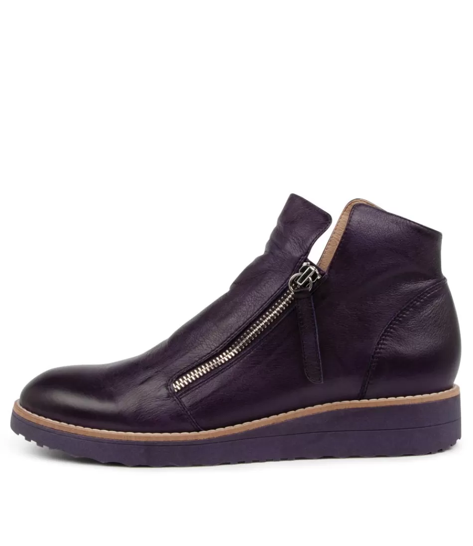 Women TOP END Boots<Ohmy Aubergine Leather