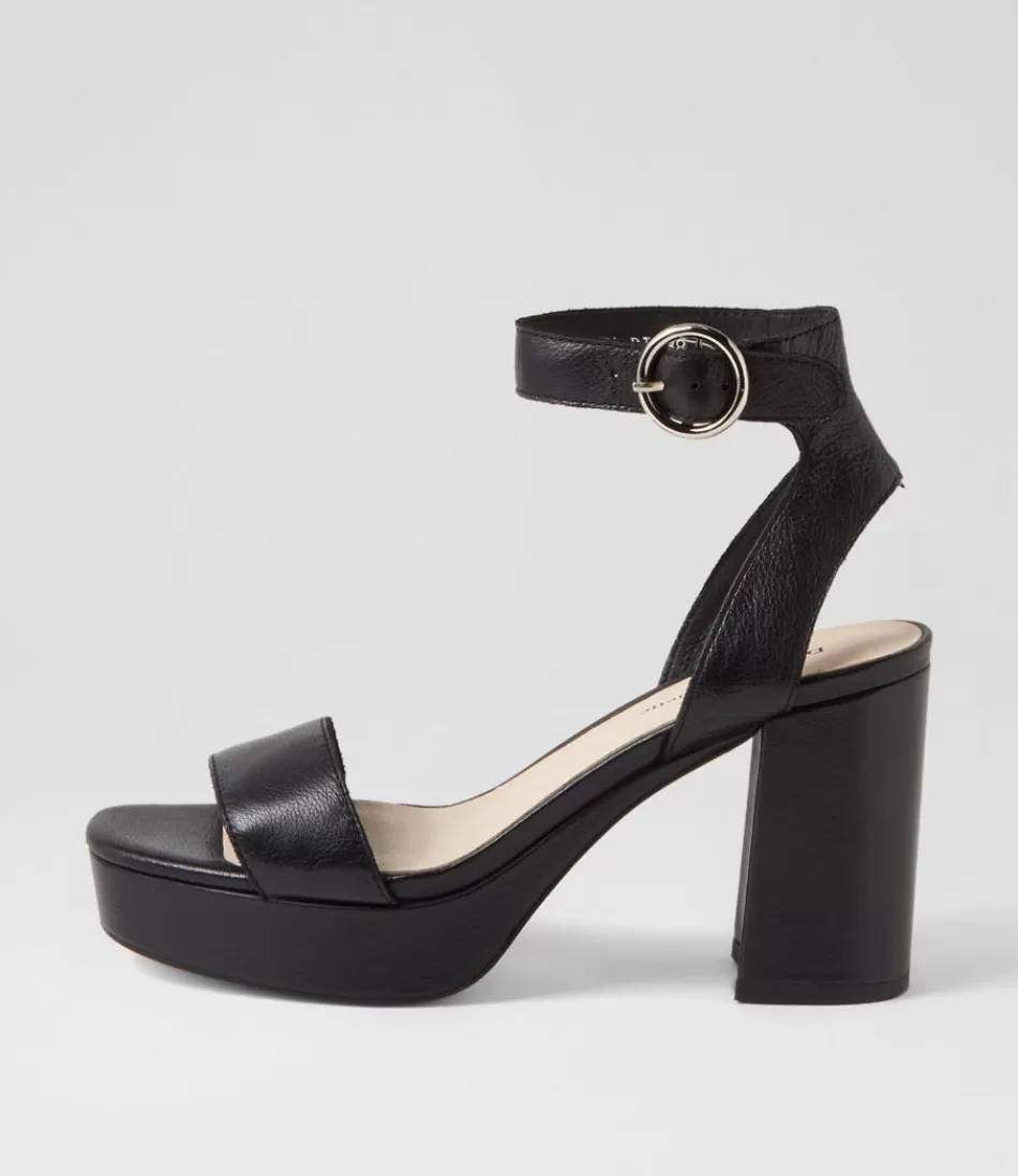 Women DJANGO & JULIETTE Heels<Oita Black Leather Sandals