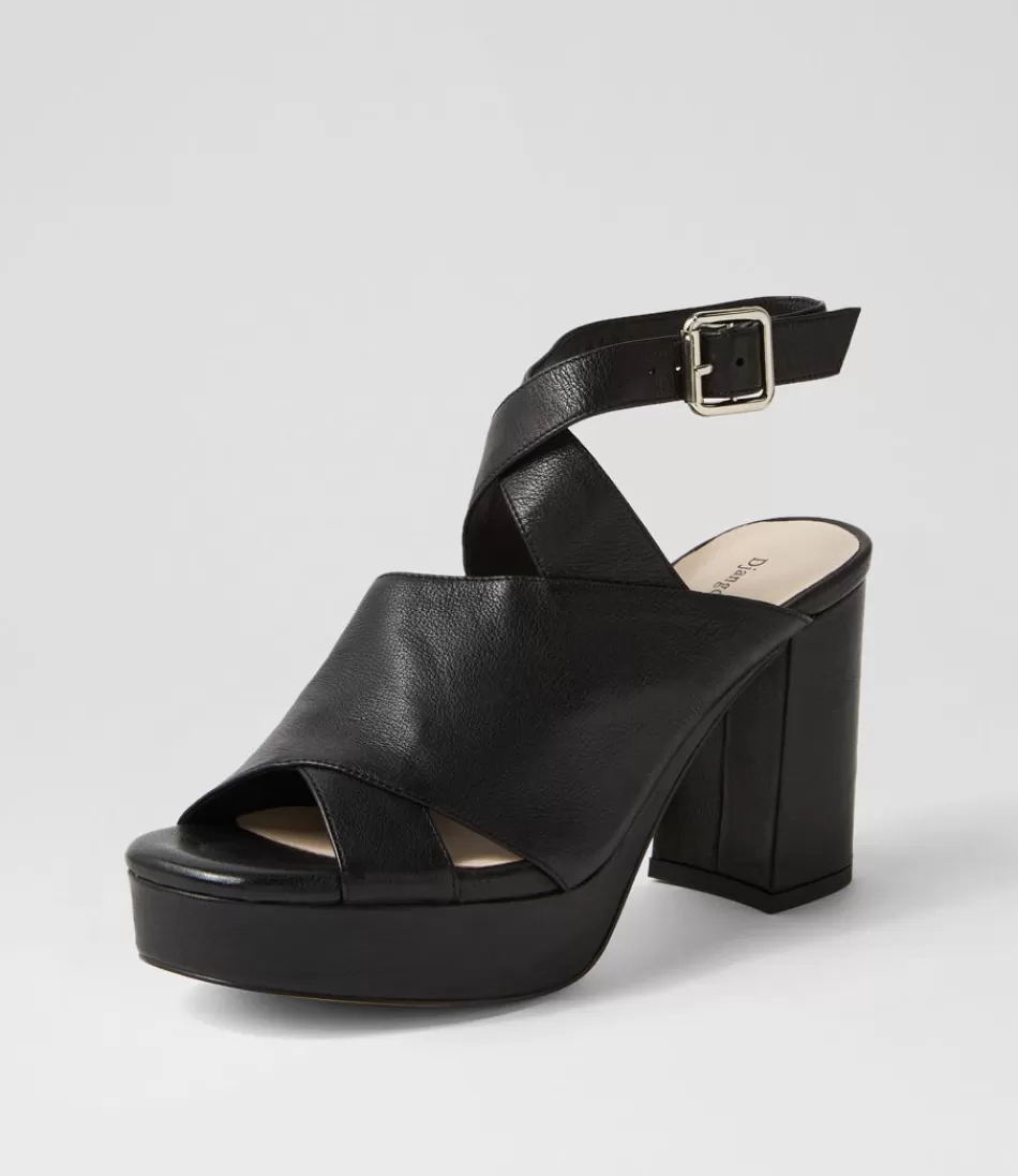 Women DJANGO & JULIETTE Heels<Ojulie Black Leather Sandals