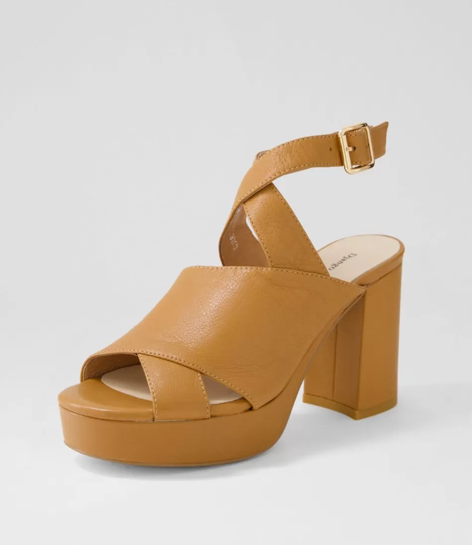 Women DJANGO & JULIETTE Heels<Ojulie Dark Tan Leather Sandals