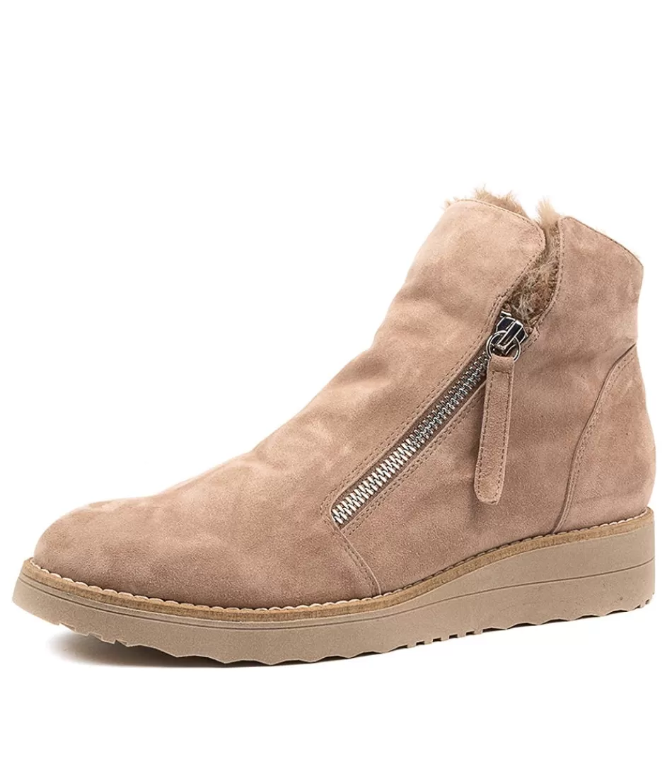 Women TOP END Boots<Opal Taupe-Taupe Suede