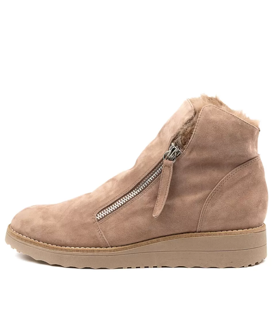 Women TOP END Boots<Opal Taupe-Taupe Suede