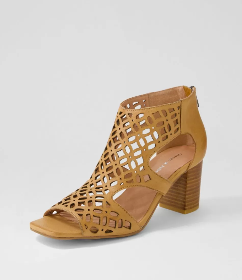 Women DJANGO & JULIETTE Heels<Panter Dark Tan Leather Sandals