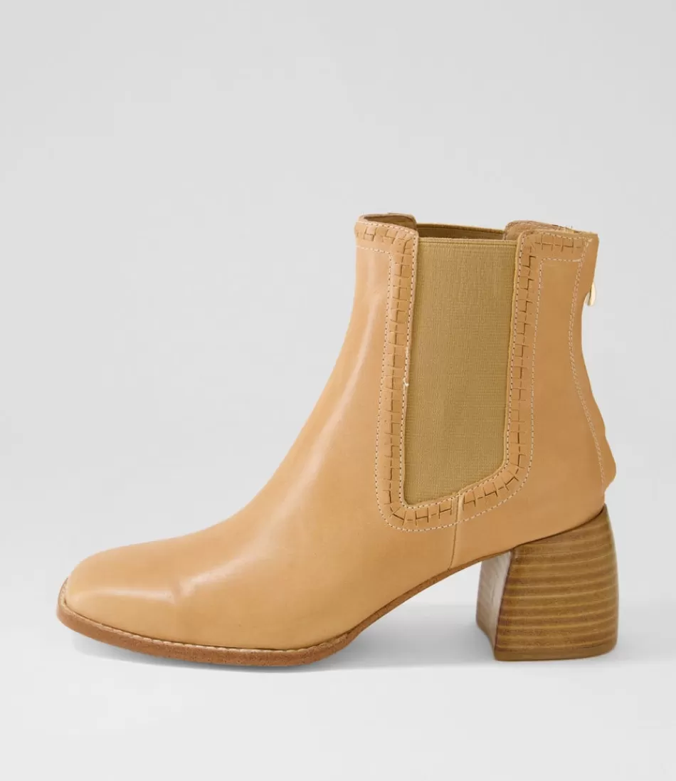 Women MOLLINI Boots<Played Light Tan Natural Leather Chelsea Boots