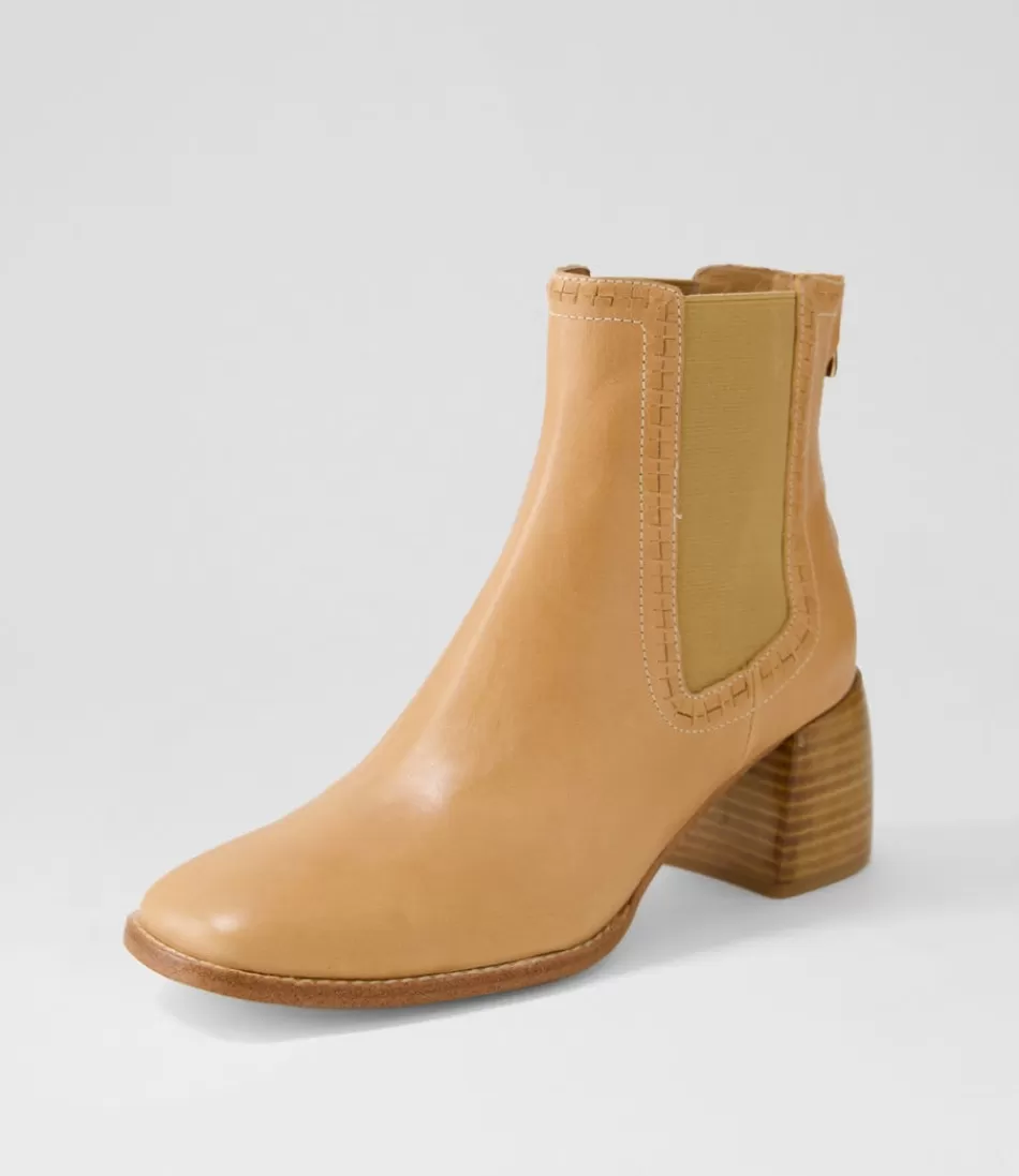 Women MOLLINI Boots<Played Light Tan Natural Leather Chelsea Boots