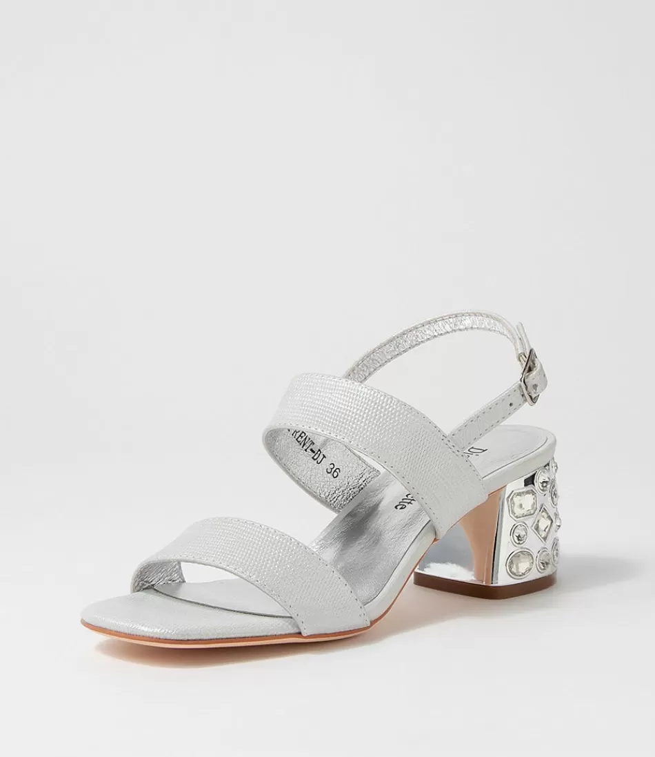 Women DJANGO & JULIETTE Heels<Prent Silver Glow Lizard Sandals