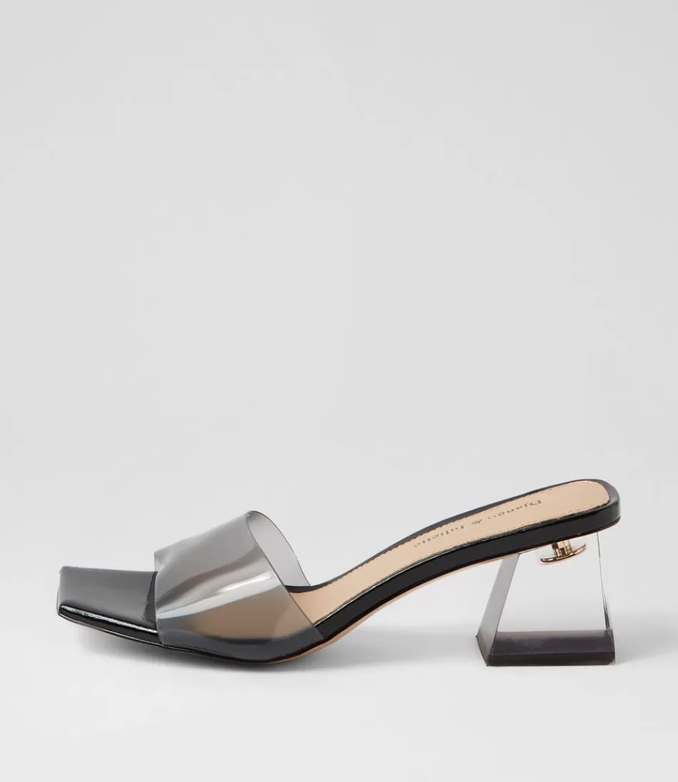 Women DJANGO & JULIETTE Heels<Rallas Smoke Vinylite Mules