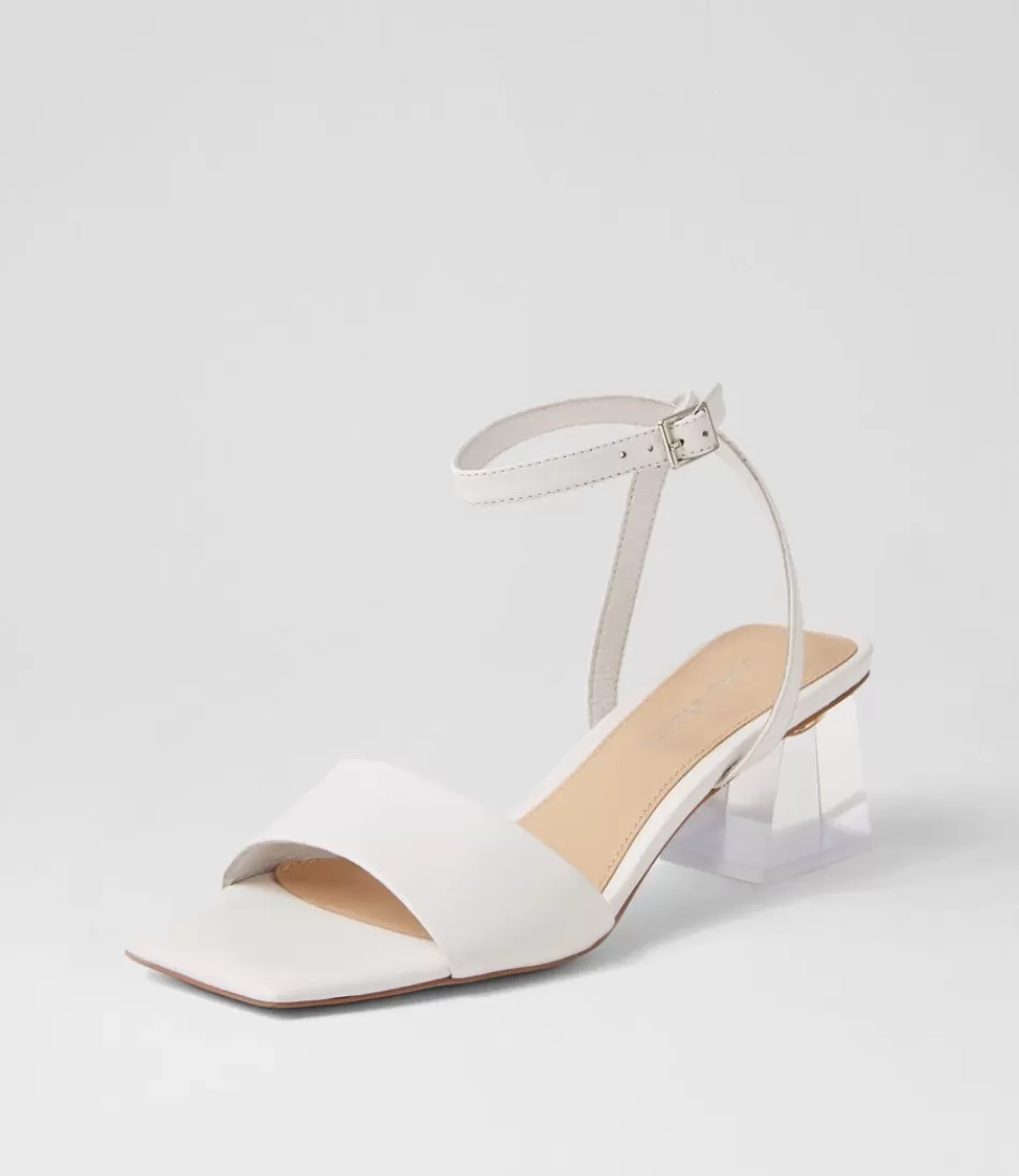 Women DJANGO & JULIETTE Heels<Rolo White Leather Sandals