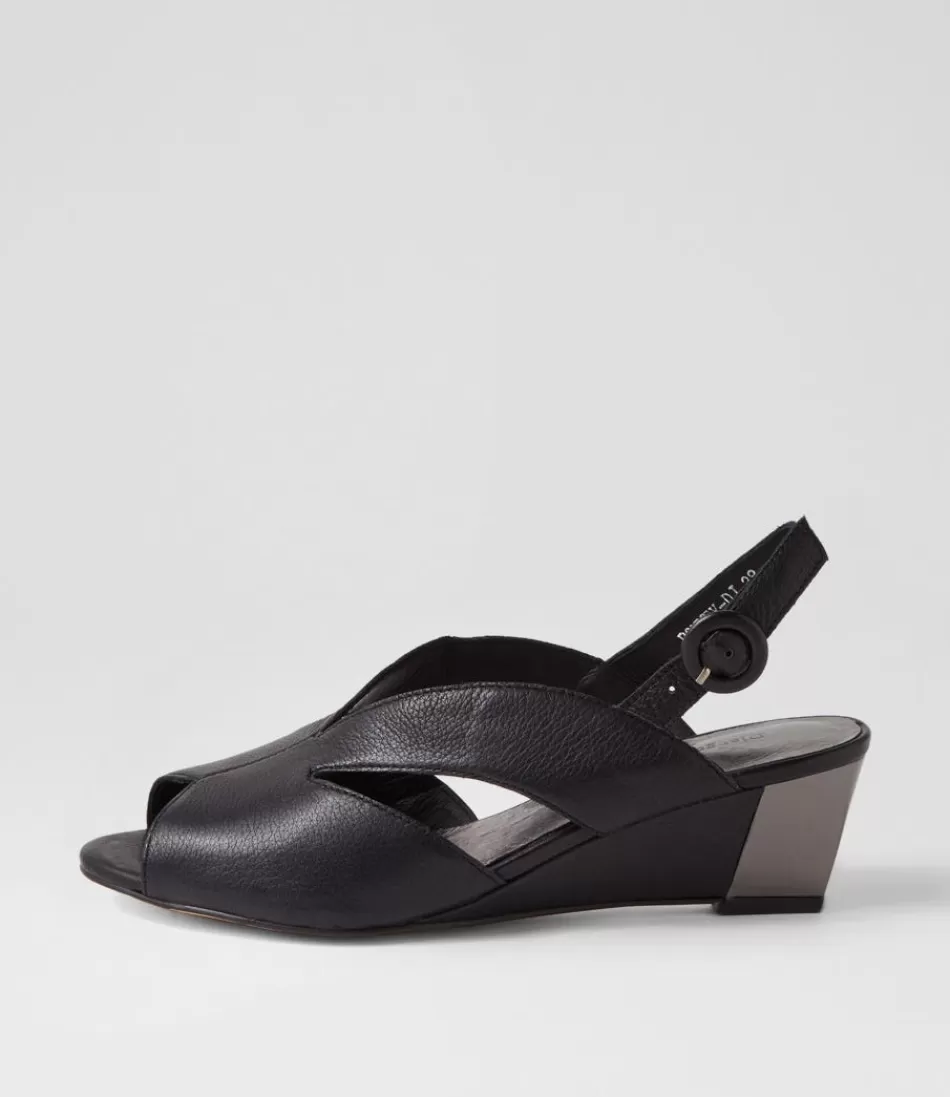 Women DJANGO & JULIETTE Sandals<Ronney Black Leather Sandals