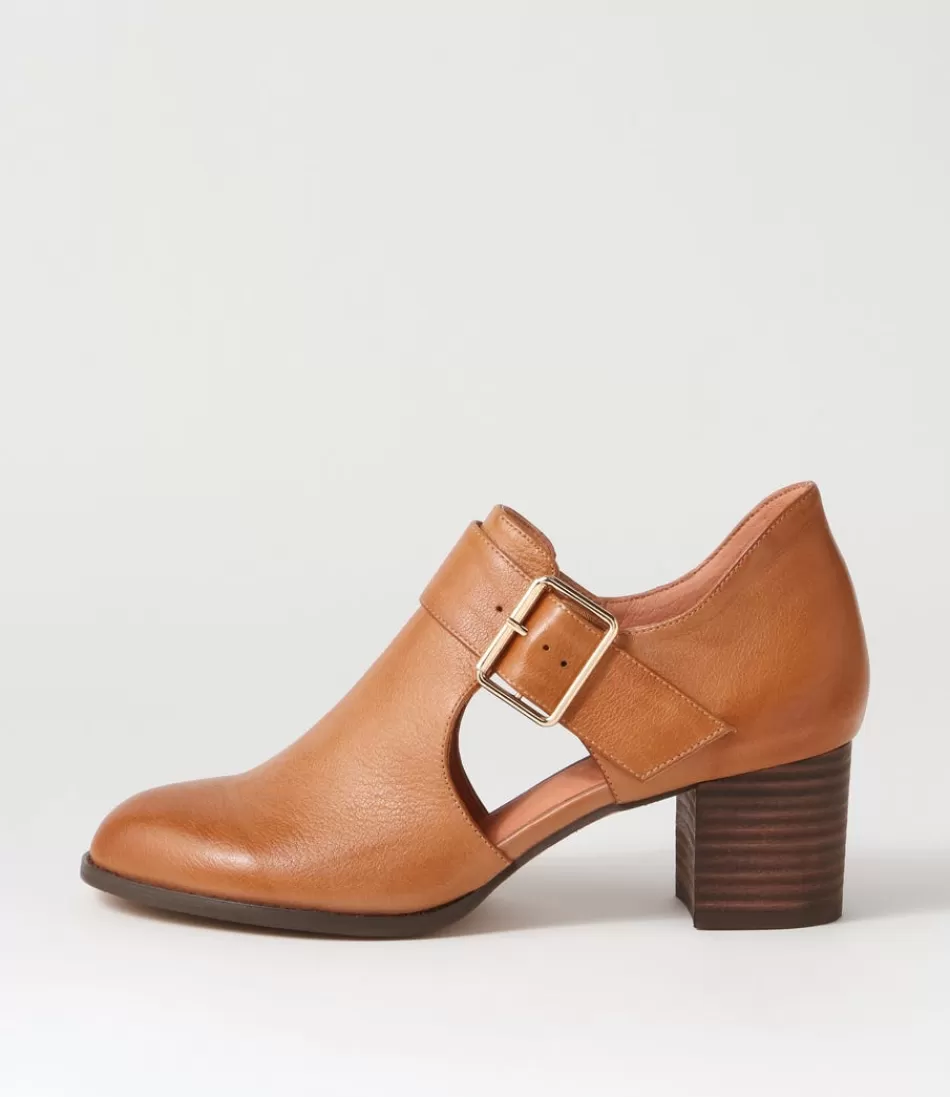 Women DJANGO & JULIETTE Heels<Sanfort New Tan Choc Leather Heels