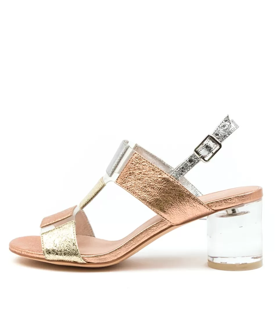 Women DJANGO & JULIETTE Heels<Seymour Gold Multi Clear