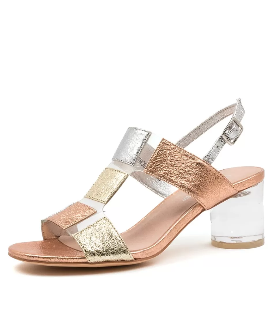 Women DJANGO & JULIETTE Heels<Seymour Gold Multi Clear