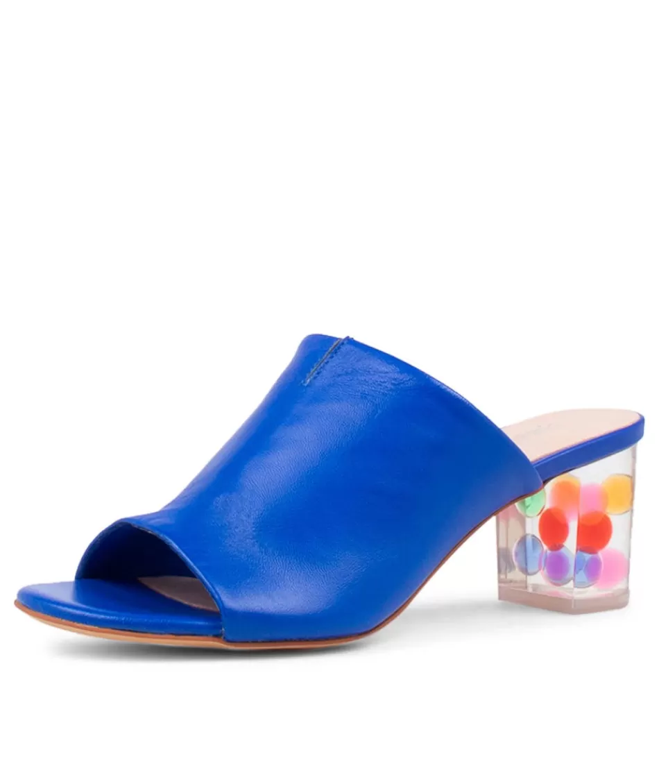 Women DJANGO & JULIETTE Heels<Shae Cobalt Leather Sandals