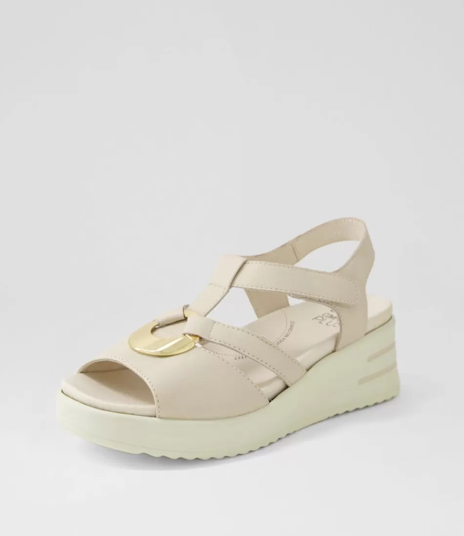 Women ZIERA Heels<Sharrell Xw Almond Leather Sandals