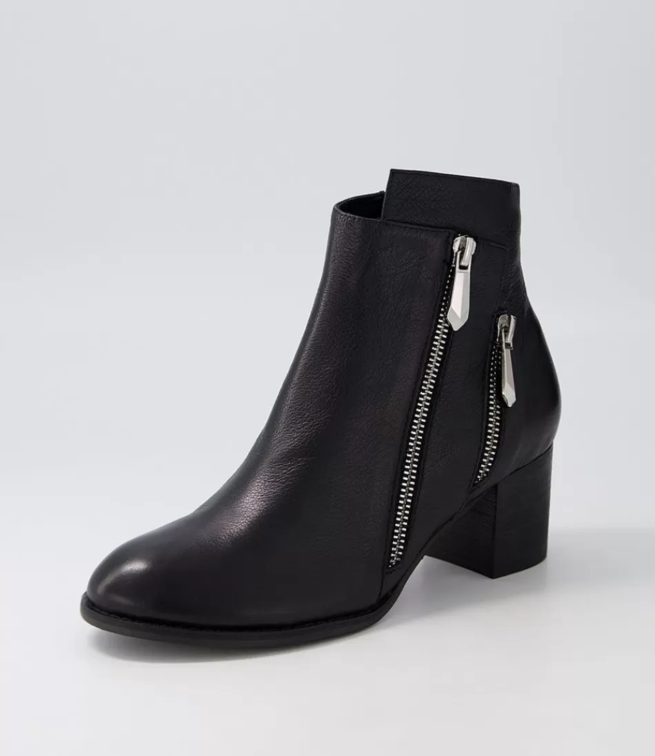 Women DJANGO & JULIETTE Boots<Slaine Black Leather Chelsea Boots