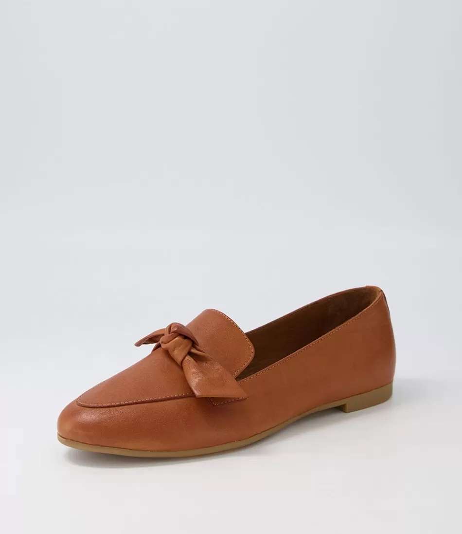 Women DIANA FERRARI Loafers<Starna Tan Leather Loafers