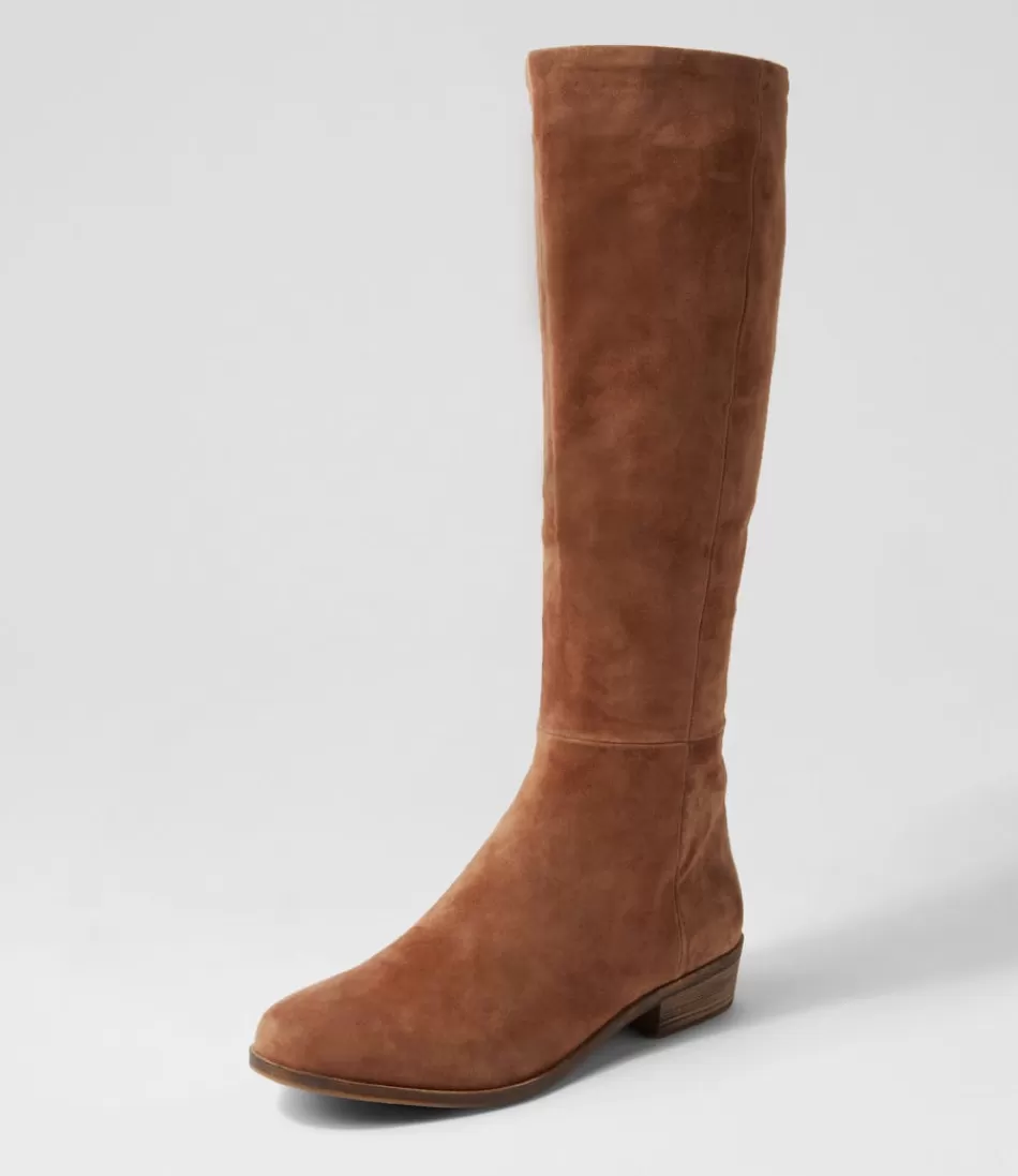 Women DJANGO & JULIETTE Boots<Strath Light Choc Suede Knee High Boots