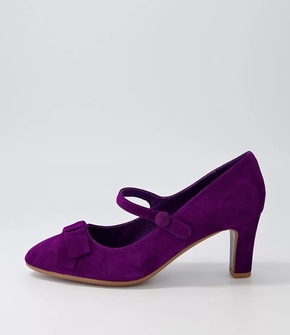 Women DJANGO & JULIETTE Heels<Tinar Purple Suede Heels