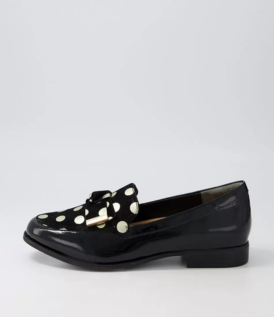 Women ZIERA Loafers<Tulips Xf Black Gold Spot Multi Loafers