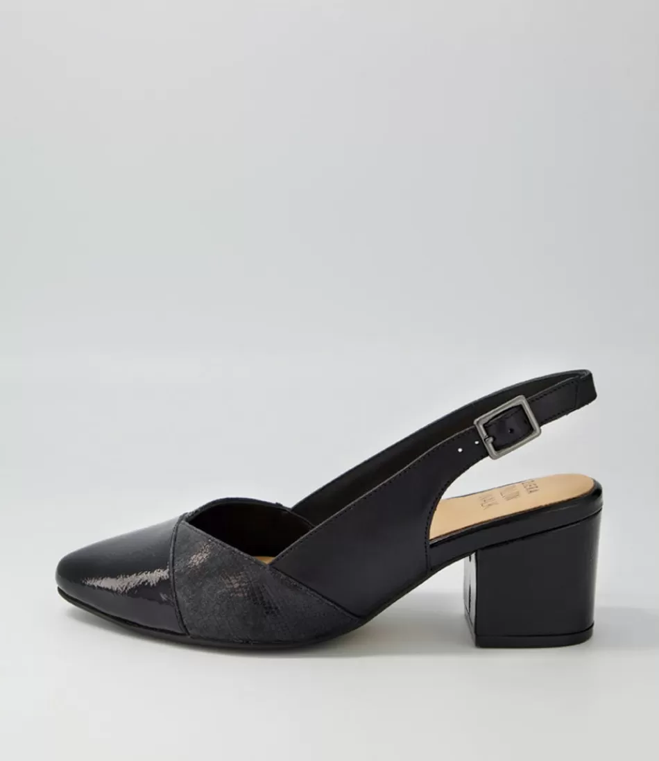 Women ZIERA Heels<Vabra Xw Black Mix Heels