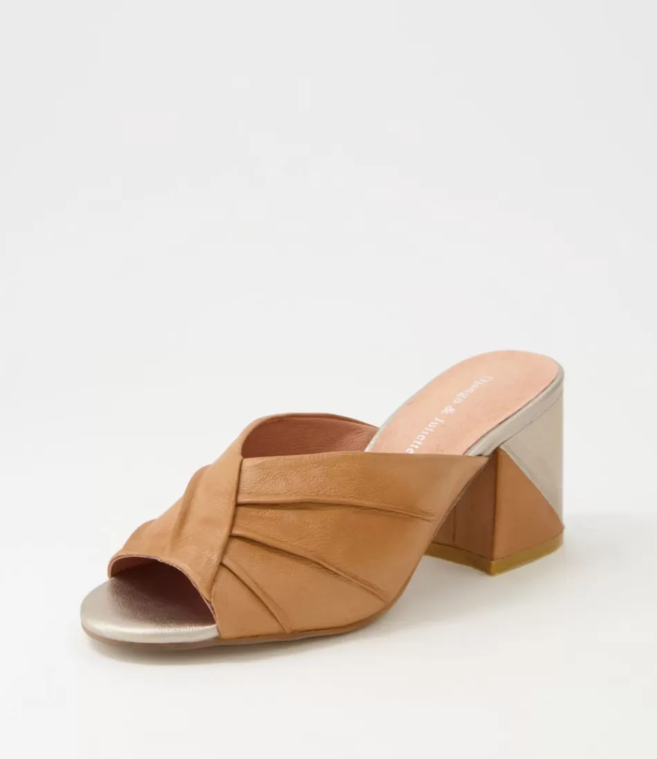 Women DJANGO & JULIETTE Heels<Vachel Tan Leather Mules