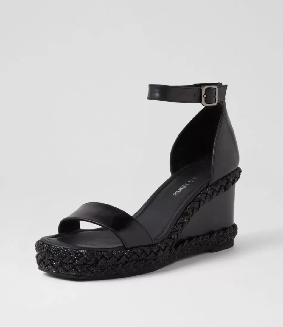 Women DJANGO & JULIETTE Heels<Vangie Black Leather Sandals