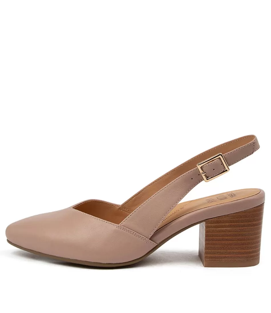 Women ZIERA Heels<Veera Xw Blush Leather Heels