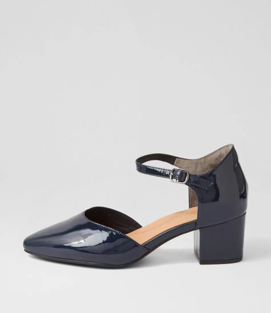 Women ZIERA Heels<Vitor Xw Navy Patent Leather Heels